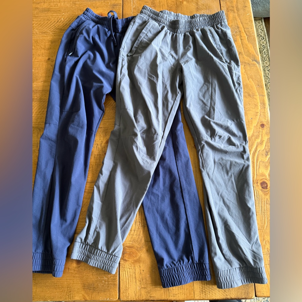 All in Motion Boys Two-Tone Joggers in Navy & Gray